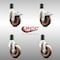 Service Caster 4 Inch 316SS High Temp Glass Filled Nylon 1-5/8 Inch Stem Caster Lck Brake, 2PK SS316TTLEX20S414-GFNSHT-2-S-2-158 - alternate 2